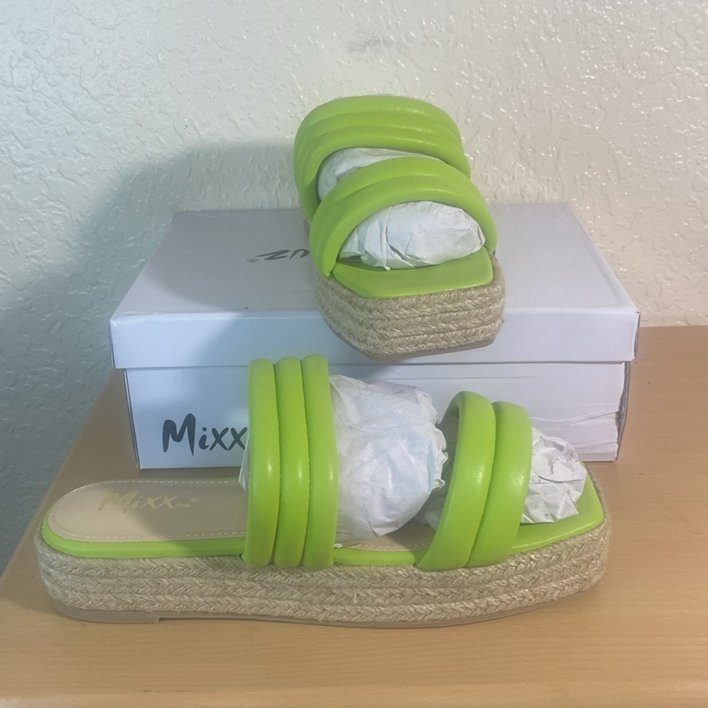 Lime green Molly sandal